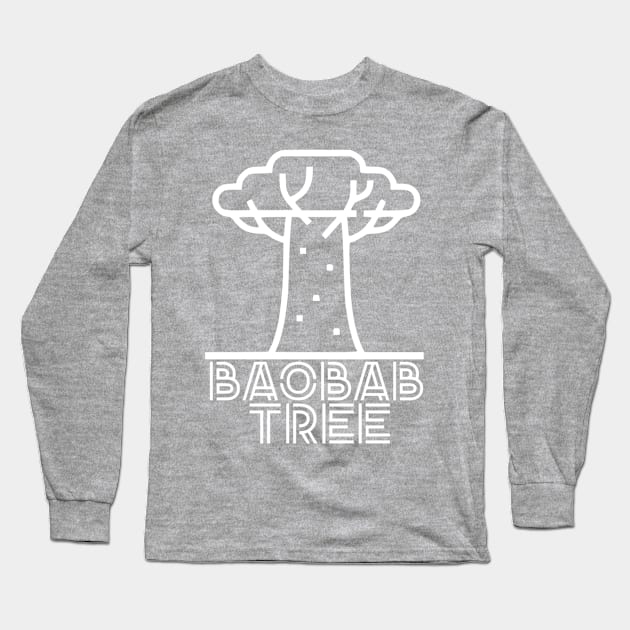 Baobab Tree Shirt Long Sleeve T-Shirt by Crafty Walkers Shop